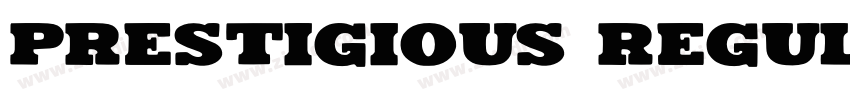 Prestigious Regular字体转换